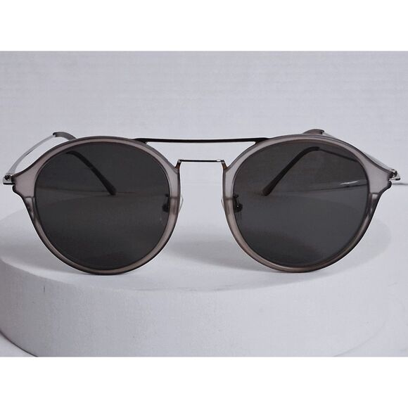 Firmoo Modern Aviator ST7227 49-21-143 Clear Gray Eyeglasses Frames - Picture 3 of 15